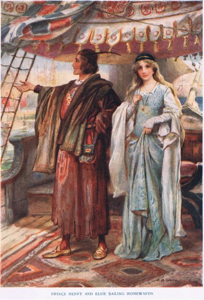 Prince Henry and Elsie Sailing Home by John Henry Frederick Bacon