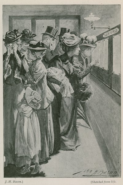 The casualty list at the War Office by John Henry Frederick Bacon