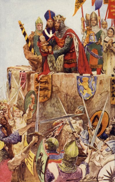 Edward I of England Investing His Newborn Son as the First Prince of Wales, 1301 by John Henry Frederick after Bacon