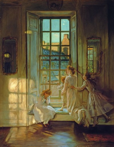 The Flight of the Swallows by John Henry Lorimer