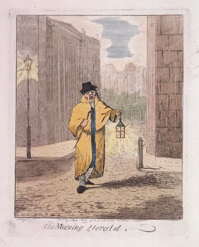The Morning Herald from Cries of London, 1826 by John Henry Lynch