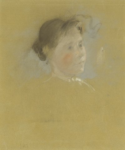 Study of a Head, c.1888-95 by John Henry Twachtman
