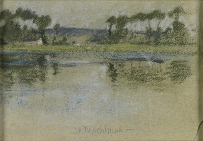 Trees Across the River by John Henry Twachtman