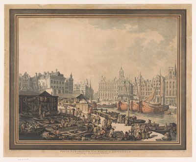 View of the Fish Market on the Dam in Amsterdam by John Henry Wright