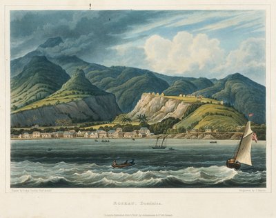 The city of Roseau, Dominique by John Herbert Caddy