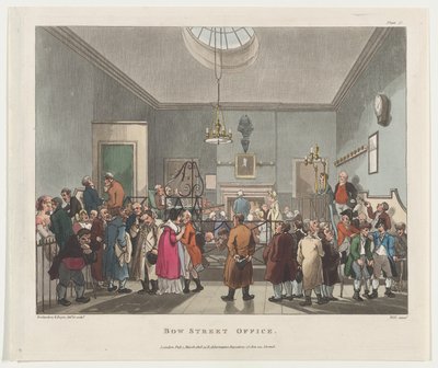 Bow Street Office, March 1, 1808 by John Hill