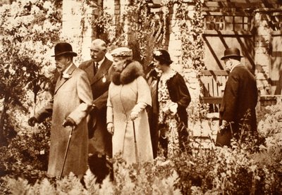 King George and Queen Mary at the Chelsea Flower Show, 1930s by John Hill