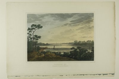 Lynnhaven Bay, plate one of the second number of Picturesque Views of American Scenery by John Hill