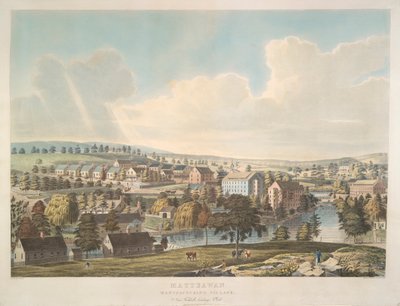 Matteawan. Manufacturing Village, Near Fishkill Landing, N. York by John Hill