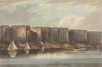 The Palisades No. 19 of The Hudson River Portfolio, 1823-24 by John Hill