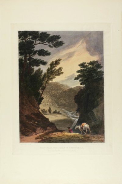 View Near the Schuylkill Falls, Pennsylvania, Plate Five of the First Number of Picturesque Views of American Scenery by John Hill