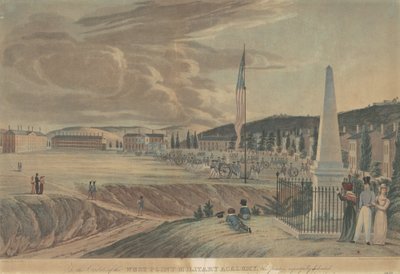 United States Military Academy, Looking South by John Hill, after George Catlin