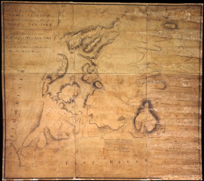 To his excellency George Clinton, Esq. . . .This plan of the City of New York and its environs . . ., 1785 by John Hills