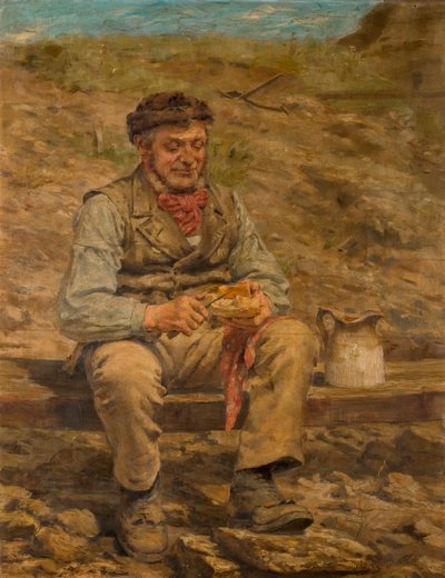 Workman Eating Lunch, 1886-87 by John Hodgson Campbell