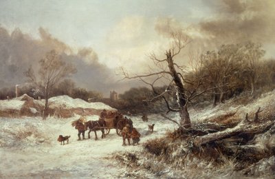 Winter on the borders of Sherwood Forest by John Holland