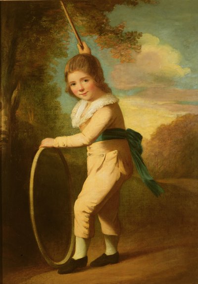Portrait of Master William Morgan with a Hoop and Stick by John Hoppner