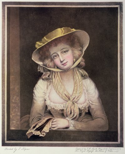 Portrait of Sophia Western, engraved by J.R. Smith by John Hoppner