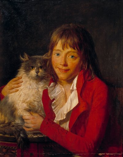 The Child and His Cat by John Hoppner
