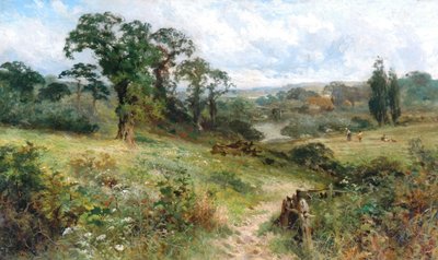 Shiplake on Thames from Wargrave Hills by John Horace Hooper