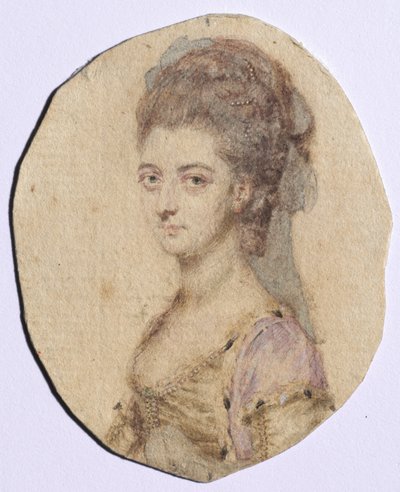 Portrait of Charlotte Bertie, née Warren, 4th Countess of Abingdon by John I Smart