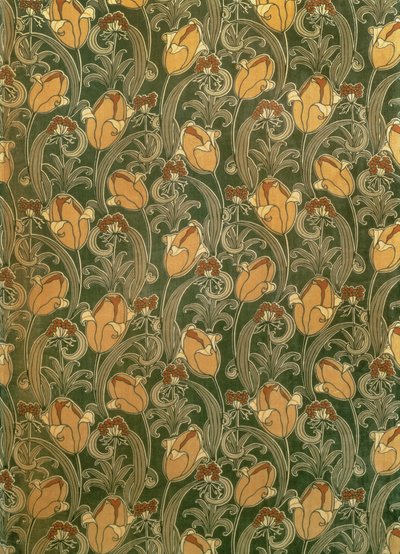 Tulips, design for The Silver Studio by John Illingworth (attr. to) Kay