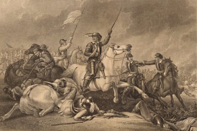 Cromwell at the Battle of Marston Moor by John J Crew