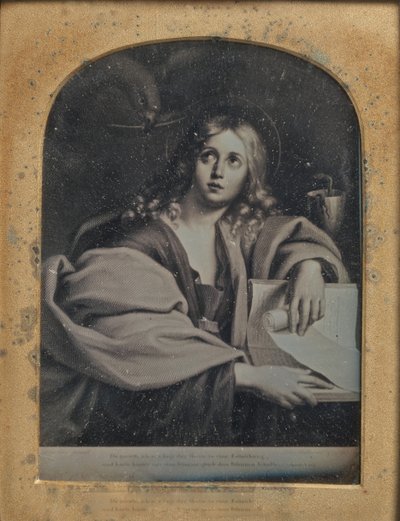 Copy of the Painting St. John the Evangelist by Domenichino by John Jabez Edwin Mayall