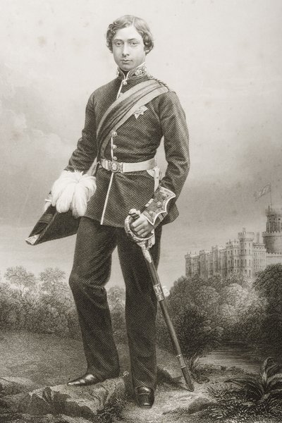 Albert Edward (1841-1910) engraved by D.J. Pound from a photograph, from 