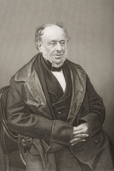 James Brownlow William Gascoigne-Cecil, 2nd Marquess of Salisbury, engraved by D.J. Pound from a photograph, from The Drawing-Room of Eminent Personages, Volume 2, published in London, 1860 by John Jabez Edwin Paisley Mayall