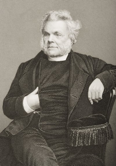 John Angell James engraved by D.J. Pound from a photograph, from 