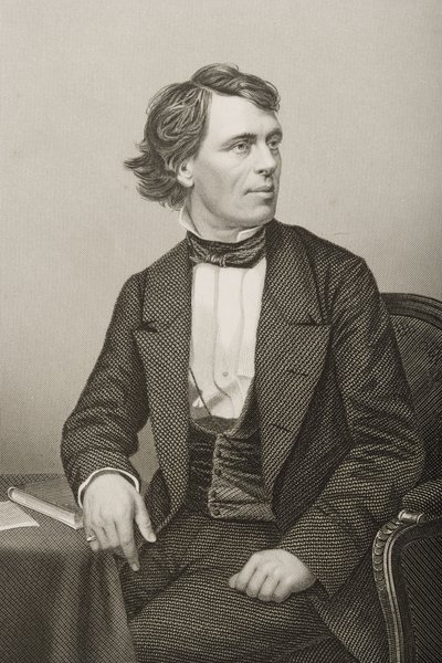 John Bartholomew Gough, engraved by D.J. Pound from a photograph, from 