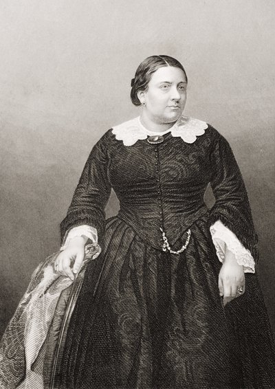 Madame Marietta Alboni (1824-94) engraved by D.J. Pound from a photograph, from The Drawing-Room of Eminent Personages, Volume 2, published in London, 1860 by John Jabez Edwin Paisley Mayall