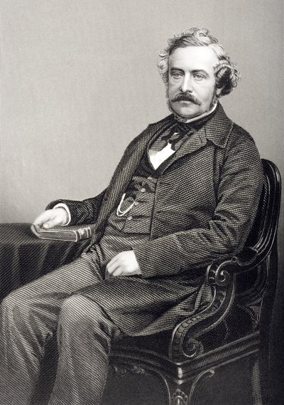 Martin Farquhar Tupper engraved by D.J. Pound from a photograph, from 