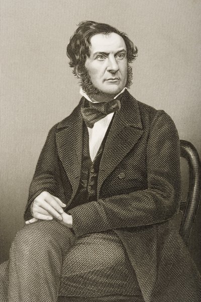William Ewart Gladstone engraved by D.J. Pound from a photograph, from 