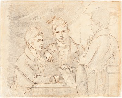 Young Gentlemen in Conversation by John Jackson