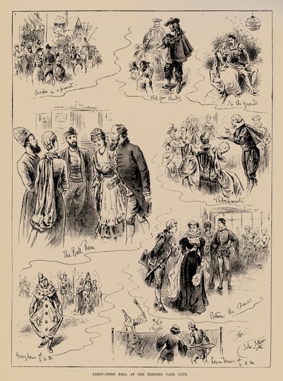 Fancy dress ball at the Bedford Park Club by John Jellicoe