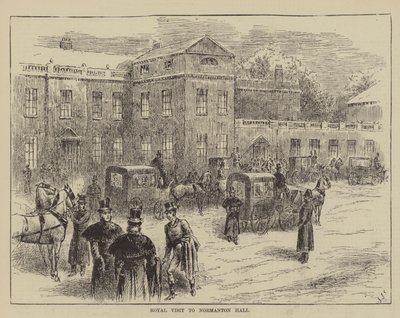 Royal Visit to Normanton Hall by John Jellicoe