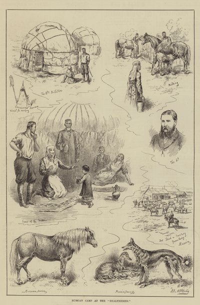 Russian Camp at the Healtheries by John Jellicoe