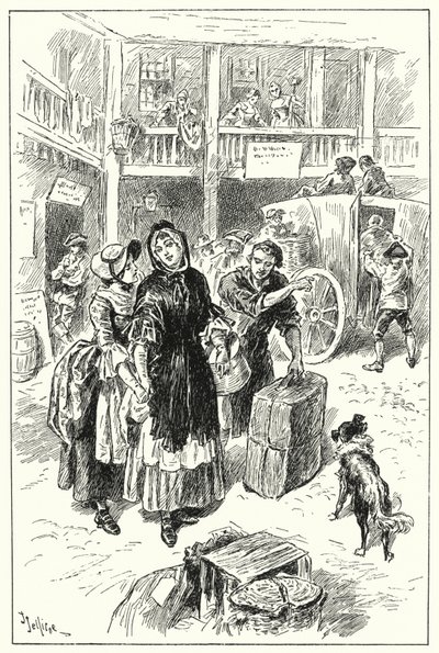The Coach at the Old Angel Inn by John Jellicoe