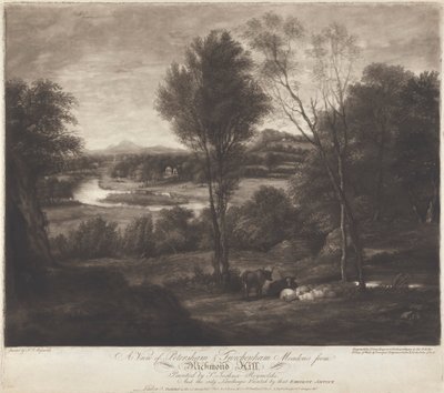 A View of Petersham & Twickenham Meadows from Richmond Hill by John Jones