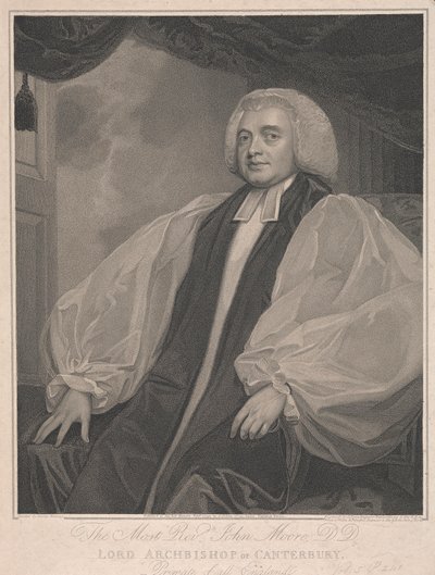 Reverend John Moore, Lord Archbishop of Canterbury by John Jones