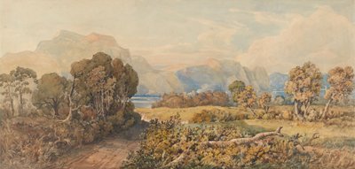 Landscape with River and Mountains by John Joseph Cotman