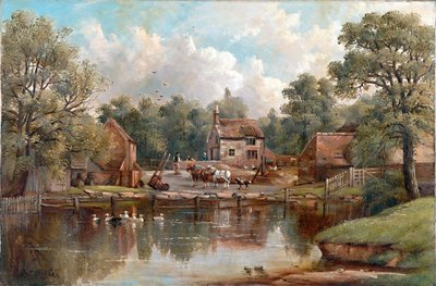 Farm in Wood Lane, Handsworth by John Joseph Hughes