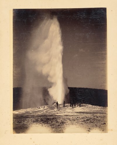 Old Faithful in Eruption by John K. Hillers