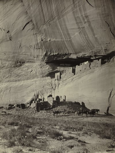 Ruins of Cliff Dwellings, Cañon de Chelly, Arizona by John K. Hillers