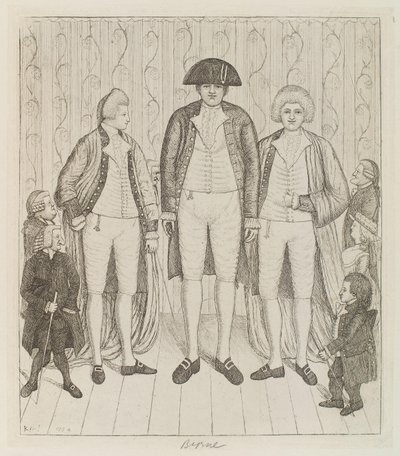 Charles Byrne; James Burnett, Lord Monboddo; William Richardson; John Bell; Baillie Kyd by John Kay