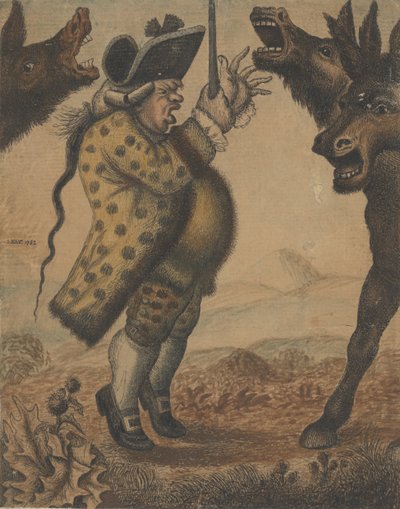Mr. Alexander Campbell, Organist, Conducting Three Braying Asses by John Kay