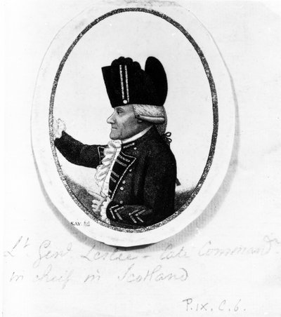 The Hon. Alexander Leslie (Ninth Regiment of Foot), illustration from 