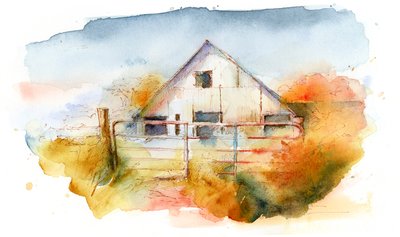 Barn in Pleasant Hill 2, 2016 by John Keeling