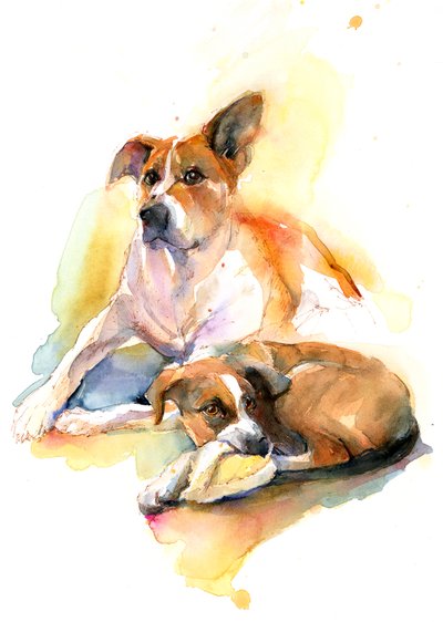 Charlie and Sally, 2016 by John Keeling